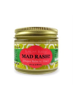 BALM! Baby Mad Rash * Natural Diaper Rash Balm & All Purpose Skin Aid * With Zinc (2 Ounce Glass Jar)  - Image 1