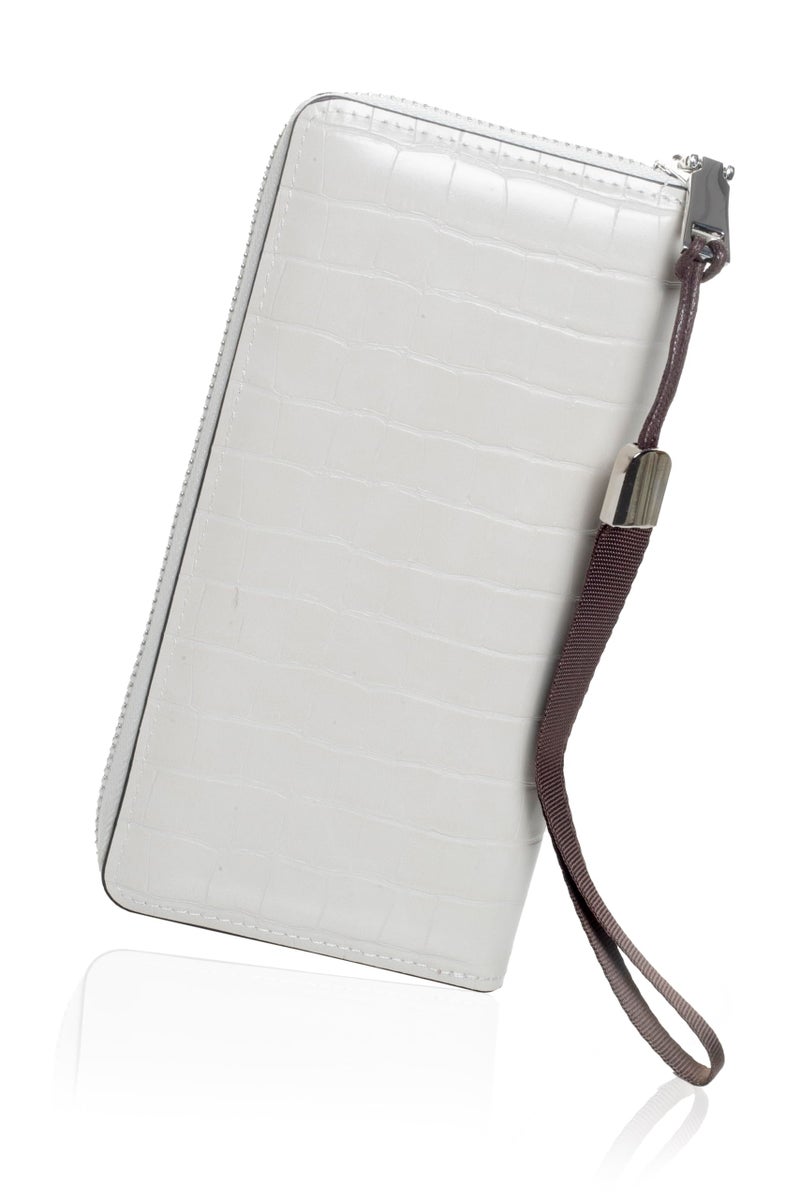 ketmart Women Wallet Zipper Long Purse | Cash, Mobile Phone, Credit Card Holder for Ladies and Girls, Large Capacity (off White) - Image 3