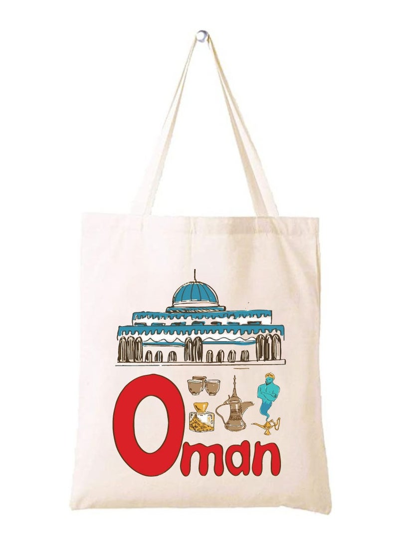 Oman National Day Cotton Tote Bag - A Reusable and Eco-Friendly Way to Show Your Omani Spirit - Image 1