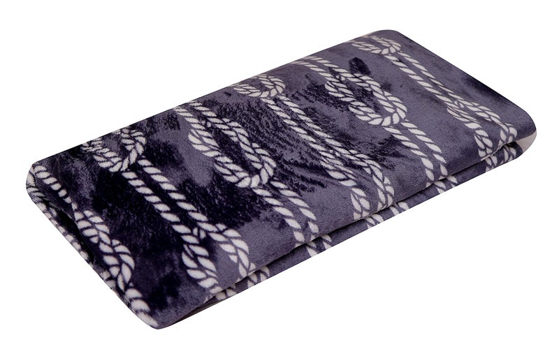 Fancy Walas Presents Velvet Fur Flannel AC Blanket Double Bed Winter Blanket (Grey) - Image 4