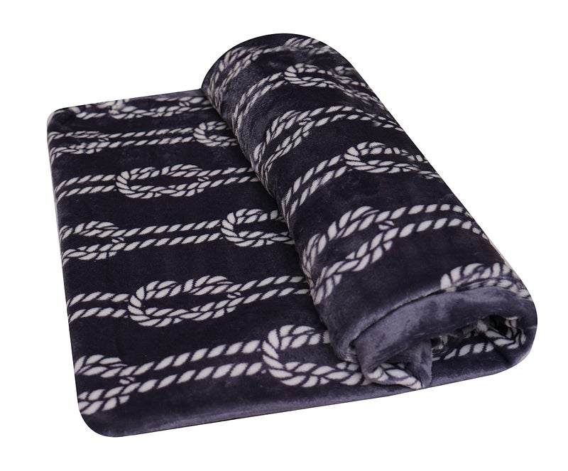 Fancy Walas Presents Velvet Fur Flannel AC Blanket Double Bed Winter Blanket (Grey) - Image 5