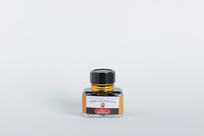 Jacques Herbin 30 ml Writing Ink Bottle - Amber Color - Image 2