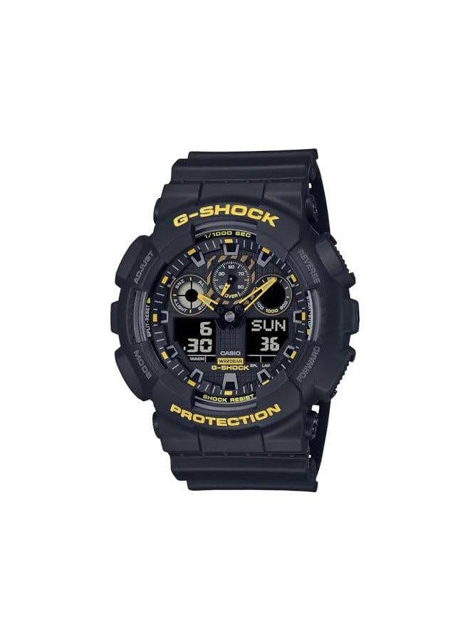 Casio G-Shock Watch - GA-100CY-1ADR Black Dial, Black Band - Image 1