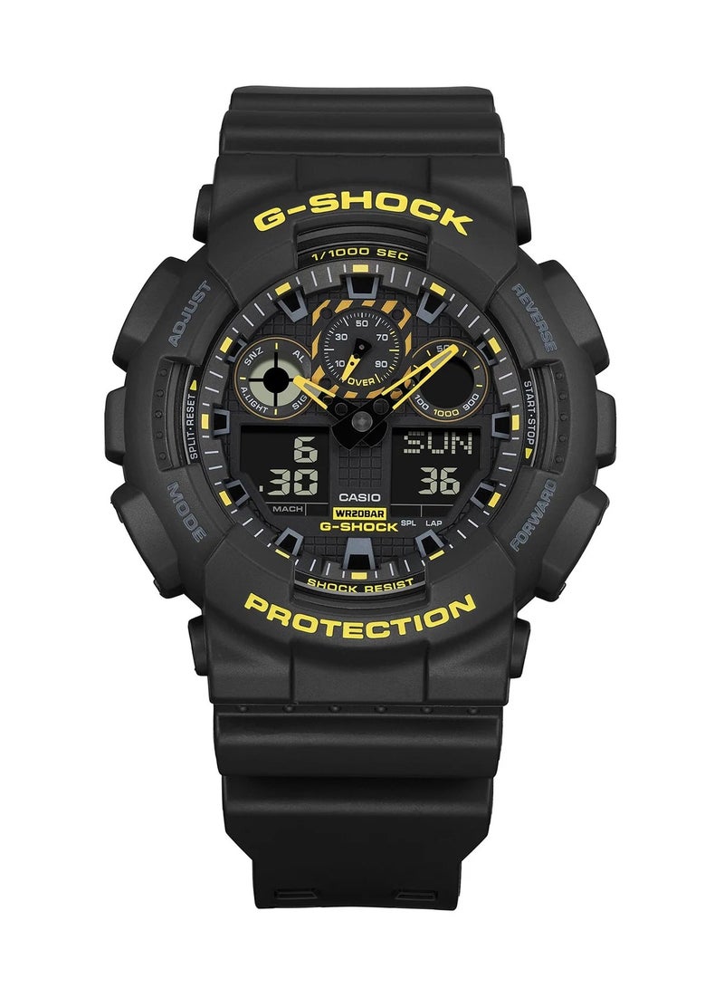 Casio G-Shock Watch - GA-100CY-1ADR Black Dial, Black Band - Image 3