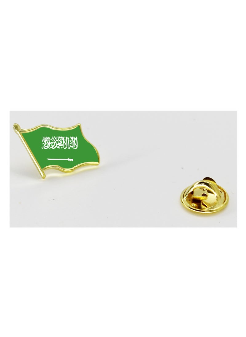 PRINTSHOP4ME - Saudi Arabia National Flag Lapel Pins and Brooch Badge to show your patriotism for Saudi Arabia (Flag Badge) - Image 1