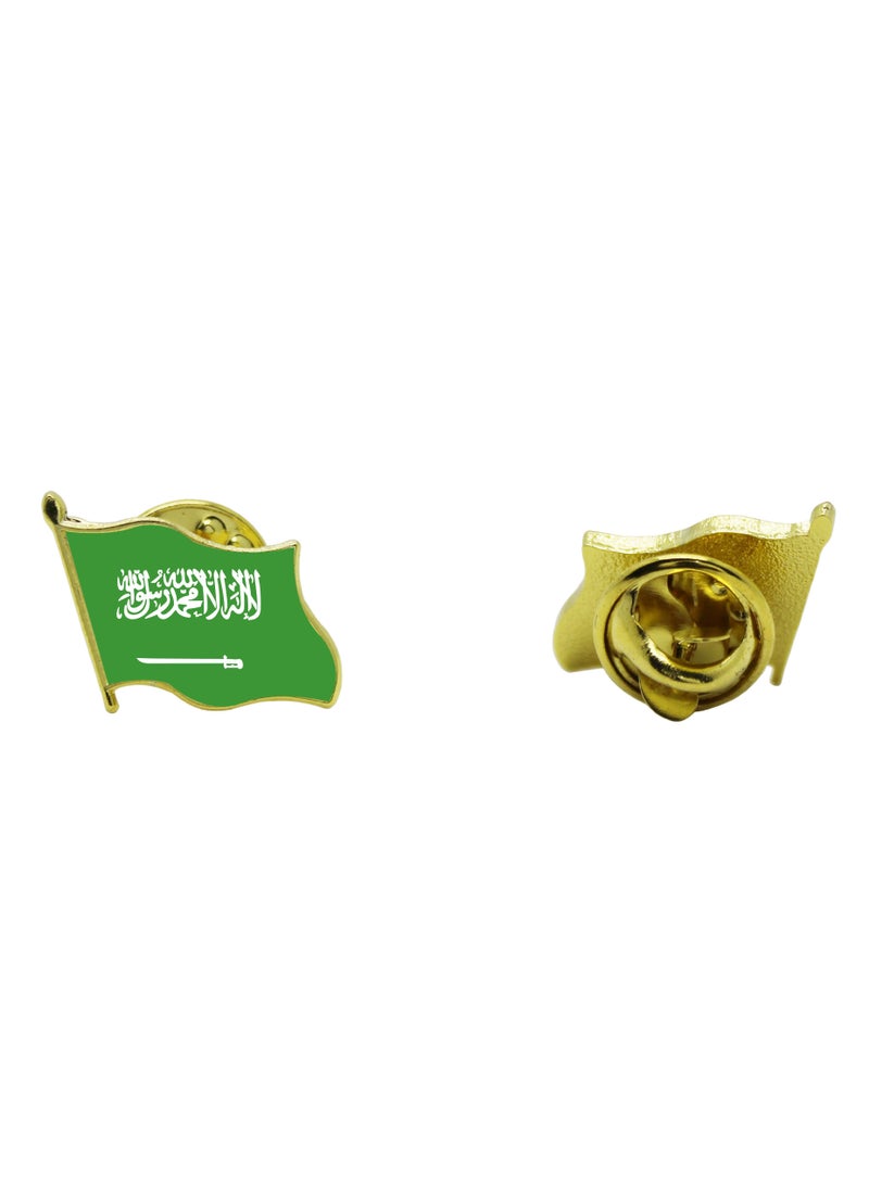 PRINTSHOP4ME - Saudi Arabia National Flag Lapel Pins and Brooch Badge to show your patriotism for Saudi Arabia (Flag Badge) - Image 1