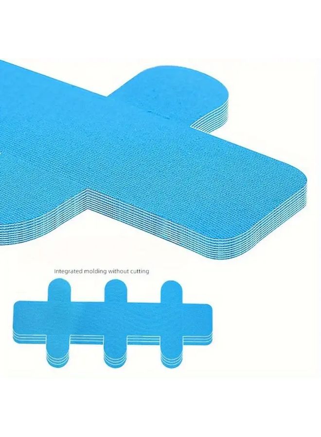 30 Pre Cut Heel And Leg Muscle Support Tape Black Adhesive Strips For Plantar Fasciitis Achilles Tendon Relief Hiking Running Jumping Knee Kinesiology Sports Recovery - Image 4