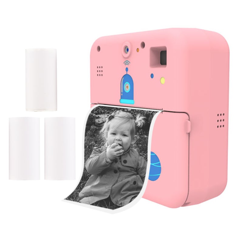 Mini Pocket Printer Camera Instant Print Portable Thermal Printing Machine Wireless BT Connection for Picture Label DIY Handcraft List Meno Notes Journal Receipt Paper Sticker Study Work Office - Image 1