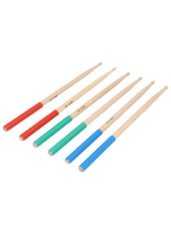 Thoraya 3 Pairs 5A Wood Drumstick Pack Set Kit NonSlip Music Instrument Accessory for Adults Kids  - Image 4
