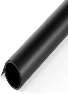 PADOM Padom (120x200cm) Photography Backdrop Matte PVC Background Paper for Photo Video Photography Studio (BLACK)  - Image 1