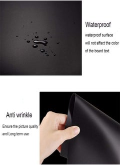 PADOM Padom (120x200cm) Photography Backdrop Matte PVC Background Paper for Photo Video Photography Studio (BLACK)  - Image 3