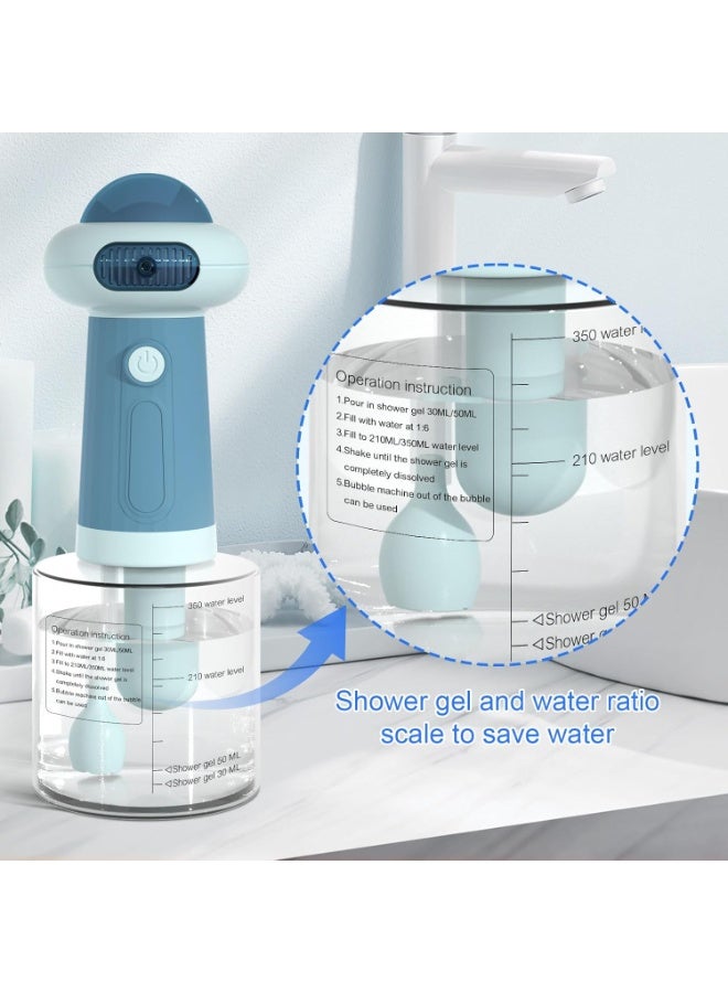 Dog Shampoo Dispenser, UFO Dog Shampoo Sprayer, Electric Foaming Shampoo Dispenser for Dog and Cat Washing, for Bathtub, Kitchen Sink, Bathroom Cleaning, Blue - Image 2