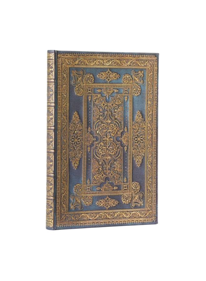 Blue Luxe (Luxe Design) Midi Lined Hardback Journal (Elastic Band Closure)