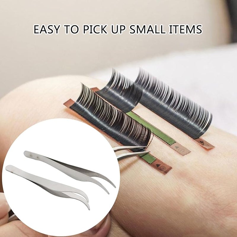 Stainless Steel Professional Fine Point Tweezers For Grooming Nails Technicians Beauticians - Image 3