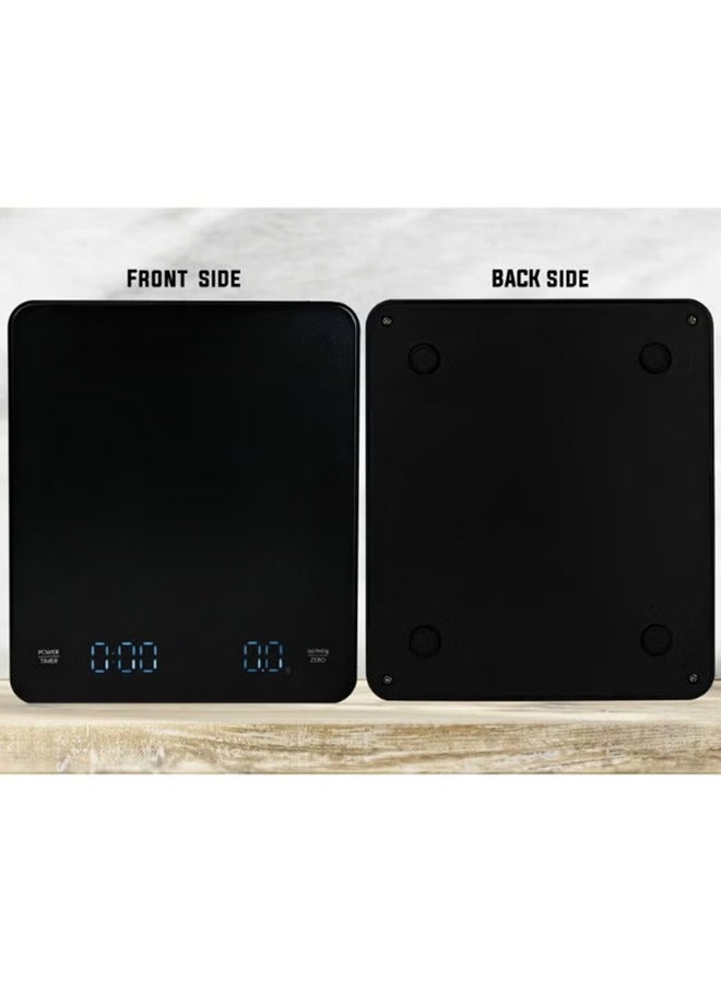 HOMESTAR Digital LED Display Timer Square Rechargable Coffee Scale Pour Over Drip For Kitchen Cooking - Image 5