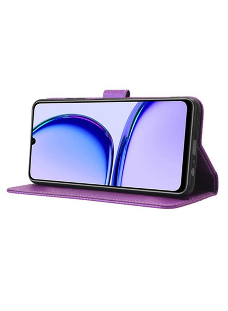 Realme C53 Case Cover PU Leather Flip Wallet Back Cover With Card Slots for Realme C53 Moblie Anti-scratches Anti-drops Anti-fingerprints Accessories Full Body Protection  - Image 4