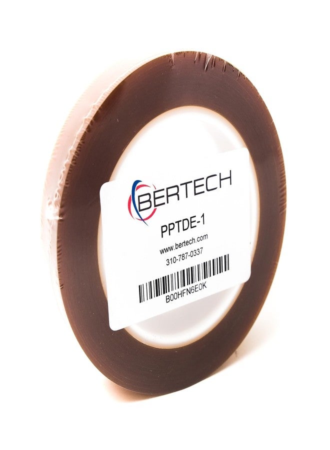 Bertech شريط لاصق مزدوج الجوانب من البولي إيميد من بيرتك، سمكه 1 مل، وعرضه 1 بوصة وطوله 36 ياردة، لاصق سيليكون على كلا الجانبين، قطره الداخلي 3 بوصات، متوافق مع معايير RoHS وREACH. - Image 3