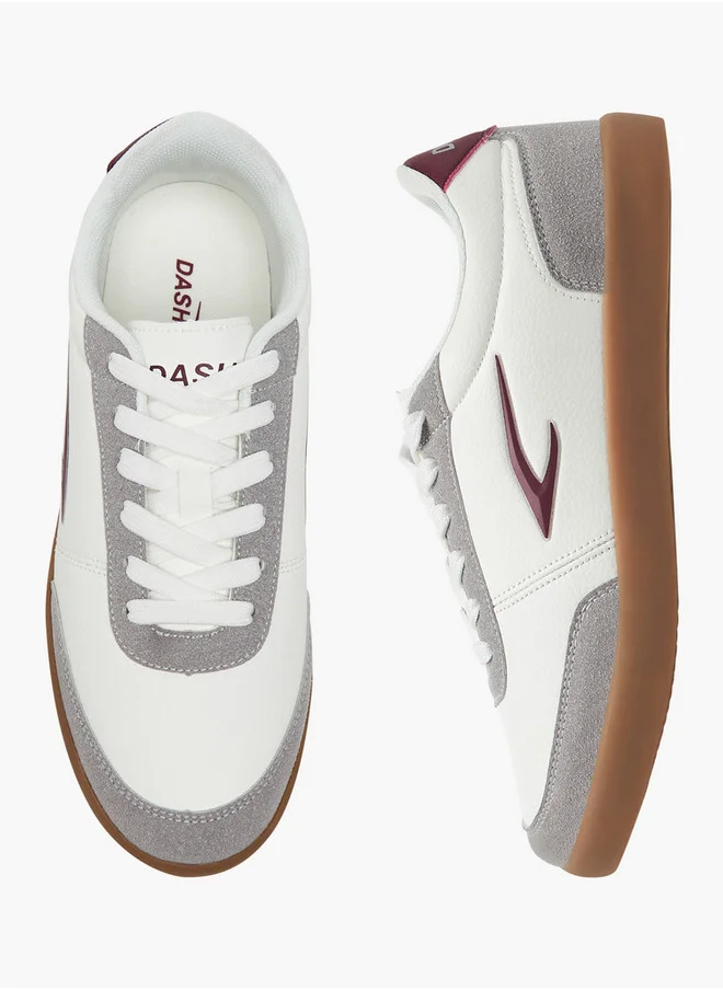 Dash Women's Logo Detail Sneakers with Lace-Up Closure