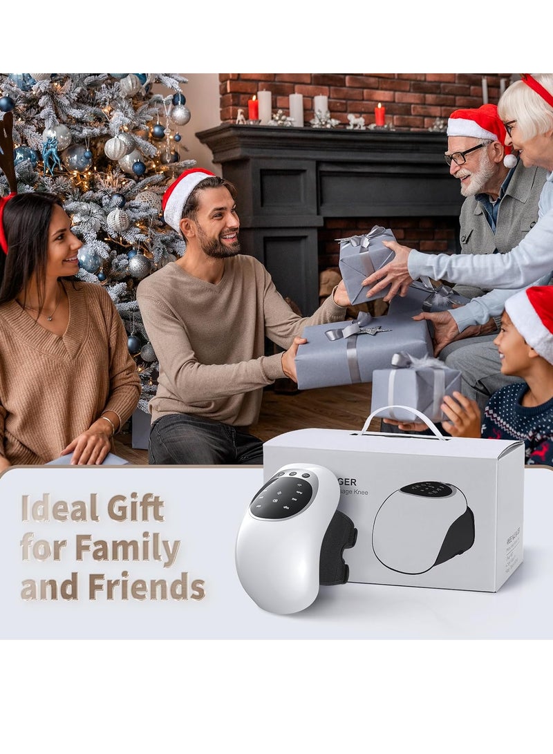 ELTRAZONE مدلك ركبة محمول مع حرارة واهتزاز، مدلك ركبة مريح مع ضغط حراري ذكي، شاشة LED، كنز صابونة، مدلك ليزر بالأشعة تحت الحمراء للركبة، الكوع، والكتف، لتخفيف آلام المفاصل والصلابة - Image 5