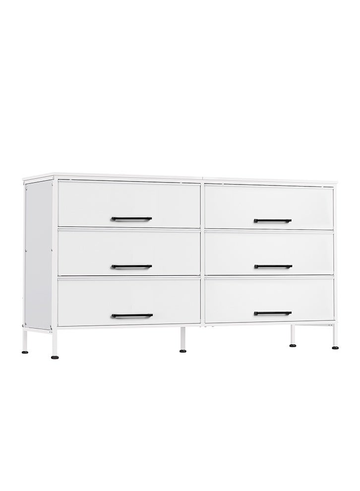 NKX Dressing Storage  Model with Electric 6 Drawers For Home inside Room 59.8" inch White Color - Image 5