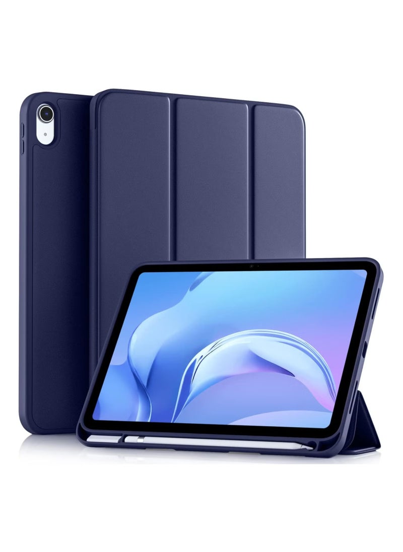 TWEGGON - iPad (A16) 11th Generation 2025 Case Protective Flip Folio Smart Case Cover for Apple iPad (A16) 11th Generation with Pencil Holder Blue - Image 1