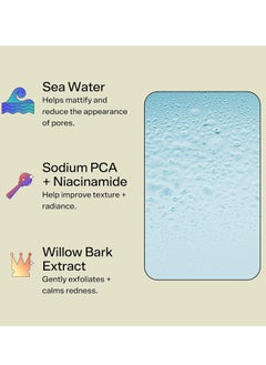Bubble Skincare Bounce Back Balancing Facial Toner Mist - Hydrating Toner Spray + Pore Minimizer Made with Sea Water and Niacinamide to Help Improve Texture & Radiance (55ml)  - Image 4