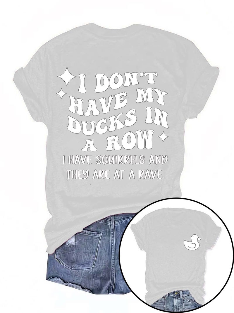 summer women's slogan inspirational pattern round neck short sleeve casual fashion explosion T-shirt - Image 1