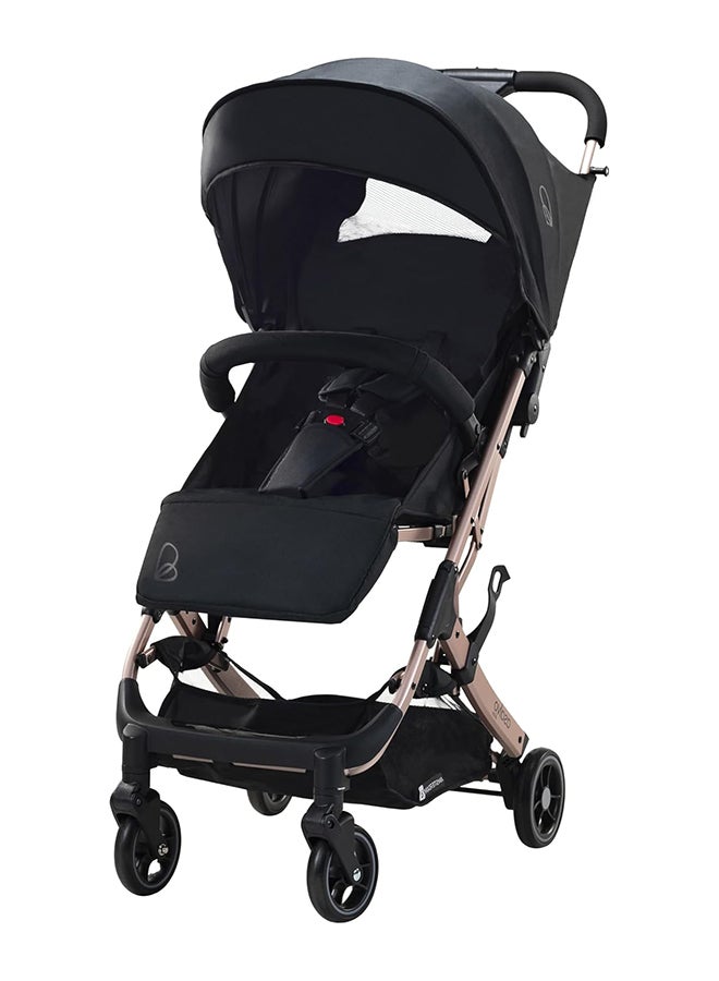 asalvo Amsterdam Stroller With Aluminum Chassis, Golden Black - Image 1
