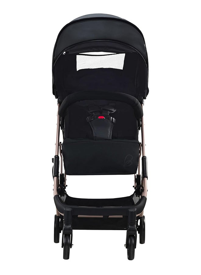 asalvo Amsterdam Stroller With Aluminum Chassis, Golden Black - Image 2