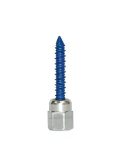 Sammys 8059957-25 Vertical Anchor Super 3/8 in. وصلة قضيب ملولبة، برغي 5/16 × 1 3/4 بوصة، فضي وأزرق، 25 قطعة