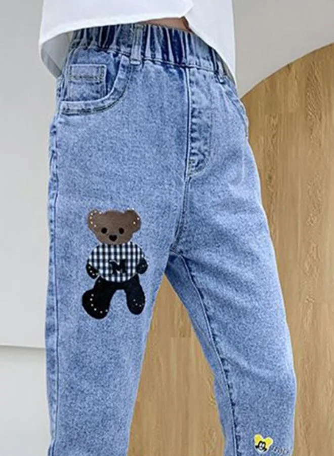 YUNIQEE Blue Slim Mid Rise Solid jeans