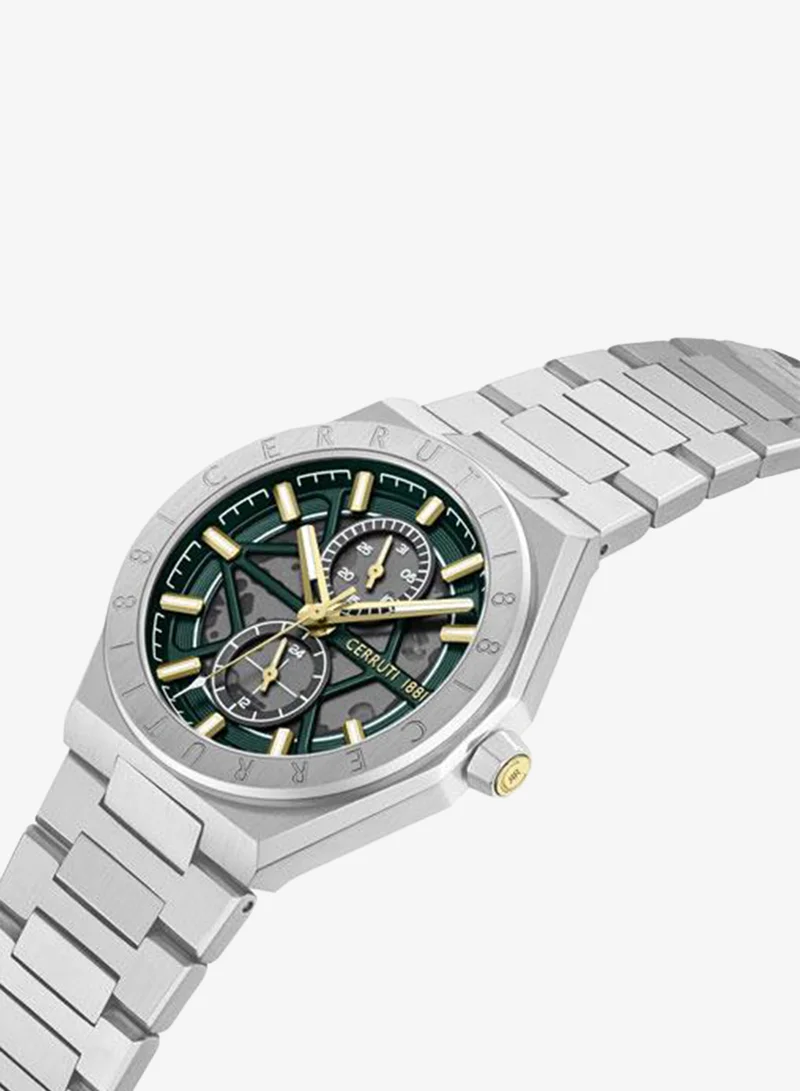 CERRUTI 1881  Cerruti 1881 Gents Stainless Steel Green Dial Watch for Men | Best Price UAE