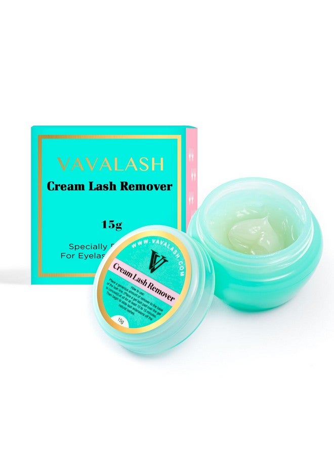 VAVALASH Lash Remover For Lash Extensions Eyelash Extension Cream Remover Low Irritation Cream Remover for Sensitive Skin Fast Dissolution Professional Eyelash Extensions Salon Use(15g) - Image 1