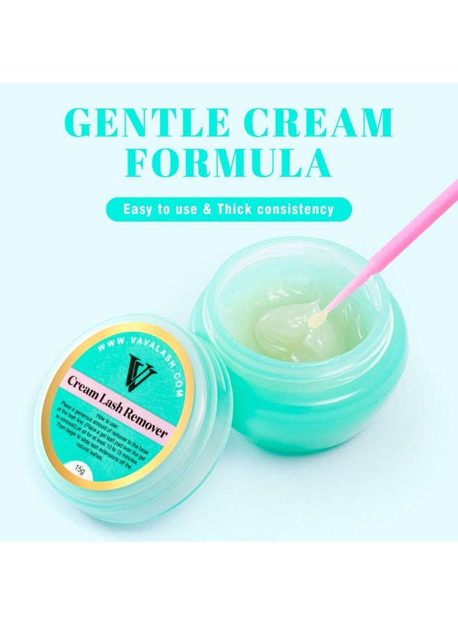 VAVALASH Lash Remover For Lash Extensions Eyelash Extension Cream Remover Low Irritation Cream Remover for Sensitive Skin Fast Dissolution Professional Eyelash Extensions Salon Use(15g) - Image 5