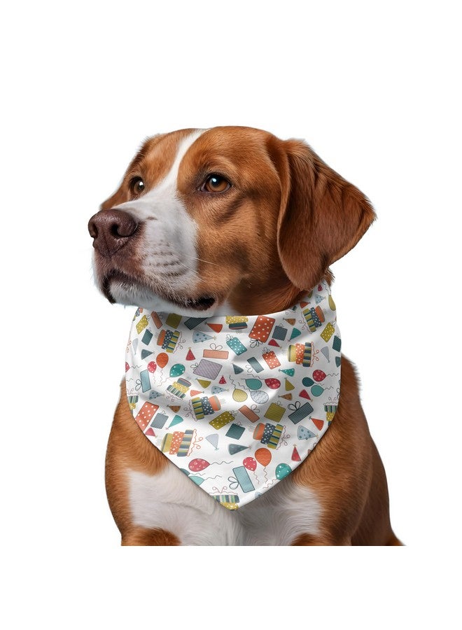 دبليو صناديق هدايا احتفالات أعياد الميلاد للكلاب | وشاح الكلب الرائع هذا مثالي للاحتفال بعيد ميلاد كلبك. مقاس واحد يناسب الجميع. - Image 3