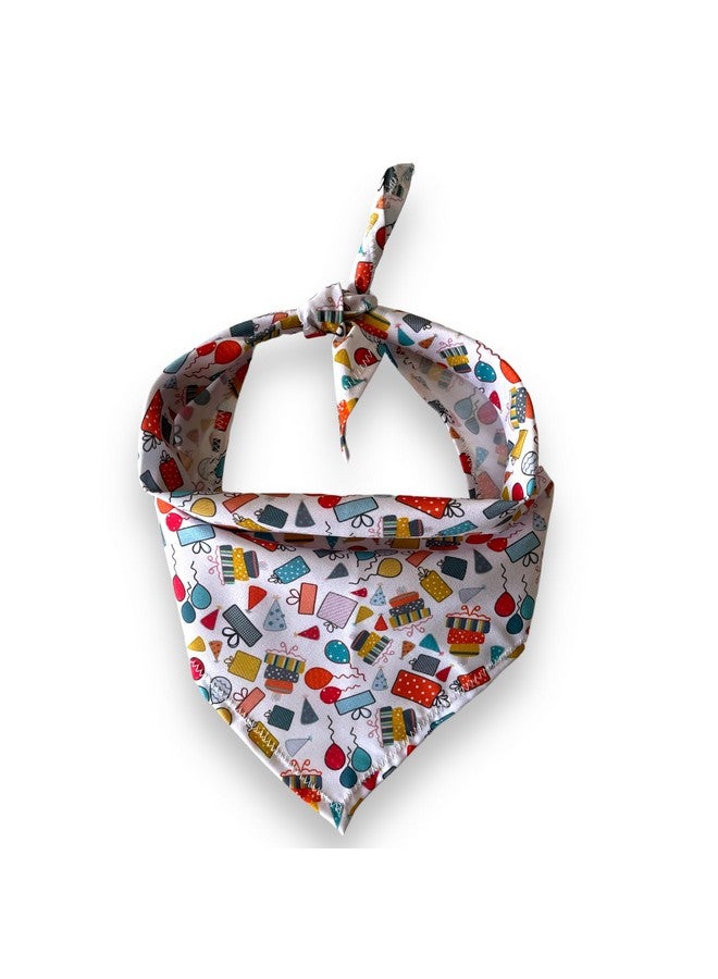 دبليو صناديق هدايا احتفالات أعياد الميلاد للكلاب | وشاح الكلب الرائع هذا مثالي للاحتفال بعيد ميلاد كلبك. مقاس واحد يناسب الجميع. - Image 2