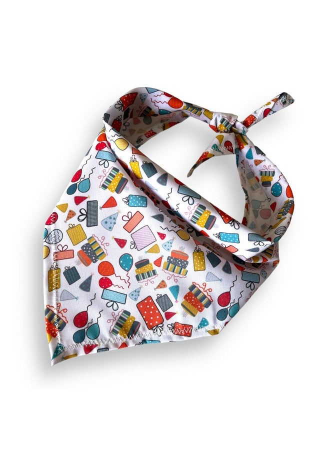 دبليو صناديق هدايا احتفالات أعياد الميلاد للكلاب | وشاح الكلب الرائع هذا مثالي للاحتفال بعيد ميلاد كلبك. مقاس واحد يناسب الجميع. - Image 5