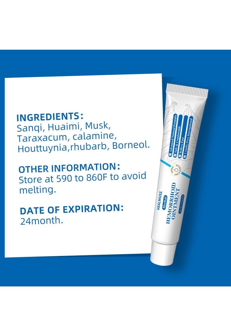 HEALMUSZ كريم البواسير العشبي الطبيعي - علاج البواسير الخارجية والداخلية بتركيبة مستخلصات عشبية طبيعية 100% - Image 2