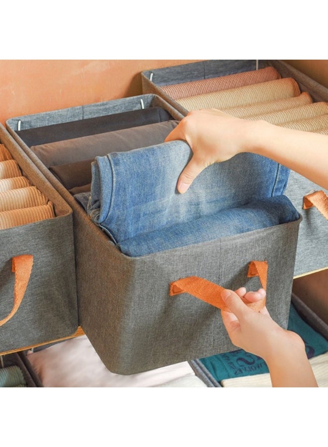 Wardrobe Clothes Storage Organizer – Durable Fabric – two Piece – Reinforced with Steel Frame & Carry Handle for Easy Organization - Image 3