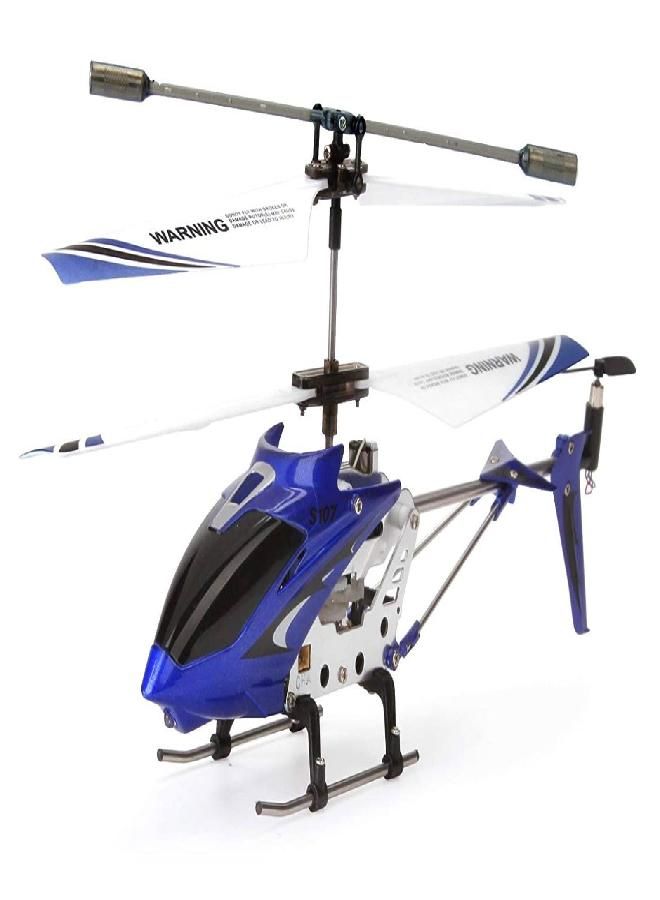 POCO DIVO S107G Phantom 3CH Infrared RC Helicopter Mini Flight S107 Gyro with Light, Blue - Image 4
