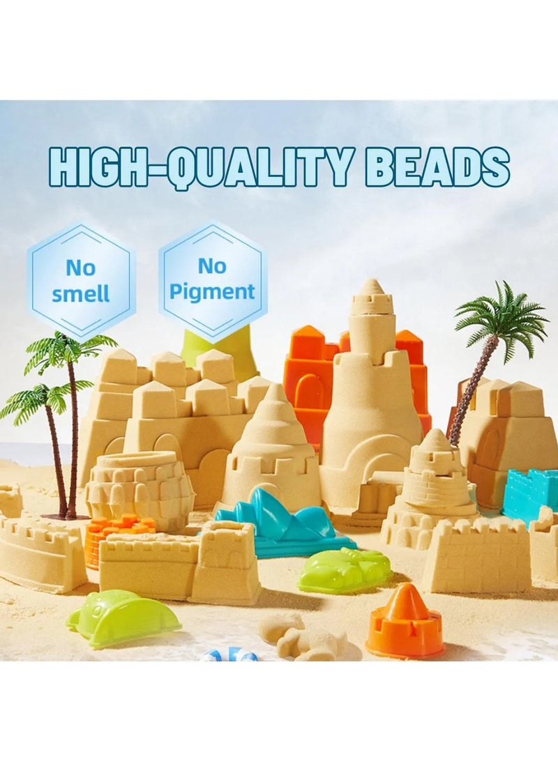 Mideer Magic Sand Play Set 2kg with 25 Accessories, Kids Sensory Sand Toy with 2 x 1kg Sand Bags, Creative Molding & Indoor Play for Ages 3+ - Image 4