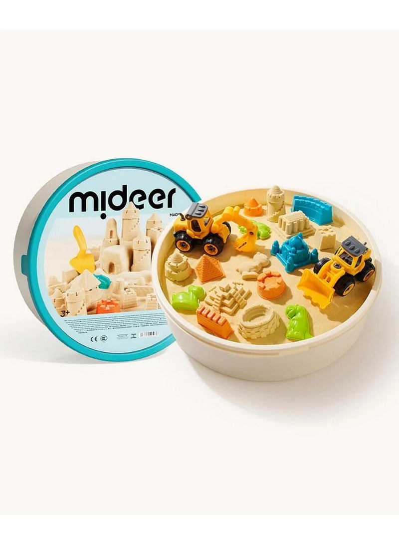Mideer Magic Sand Play Set 2kg with 25 Accessories, Kids Sensory Sand Toy with 2 x 1kg Sand Bags, Creative Molding & Indoor Play for Ages 3+ - Image 2