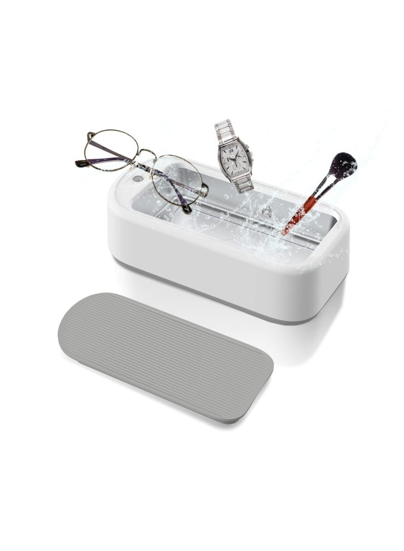 Ultrasonic Cleaner, Jewellery Cleaner Machine, 40W 640ML Portable Household Professional Ultrasonic Eyeglasses Cleaning Machine with Timer, Denture Cleaner, for Glasses Metal (British regulatory) - Image 1