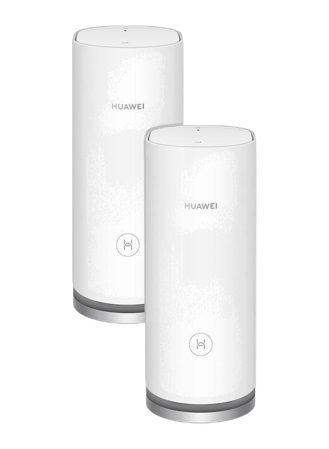 HUAWEI WiFi Mesh 3  Whole Home Mesh System WiFi 6, One-Touch Connection, Viewed Wi-Fi Diagnosis, 200 m2 WiFi Coverage, Parental Control, 6 Gigabit Ethernet Ports White Bundle - Image 1