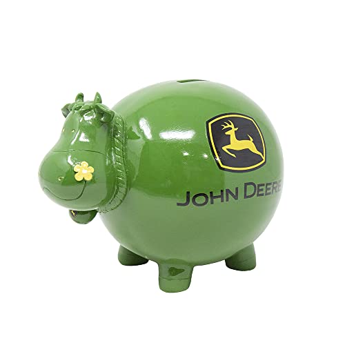 JOHN DEERE Cow Shaped Coin Savings Bank - Image 1
