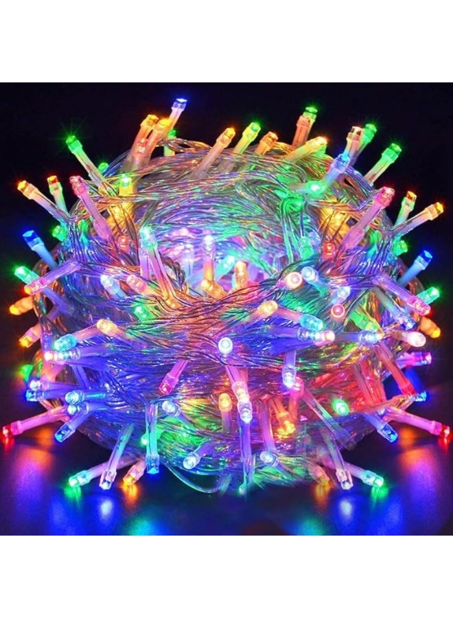MODI 50M 480 LEDs Multi-Color String Lights, IP44 Waterproof Plug-in Fairy Lights for Christmas Tree, Diwali, Wedding, Party, Garden, Patio & Balcony Décor – 11W Cu+PC, 300° Wide Beam - Image 1