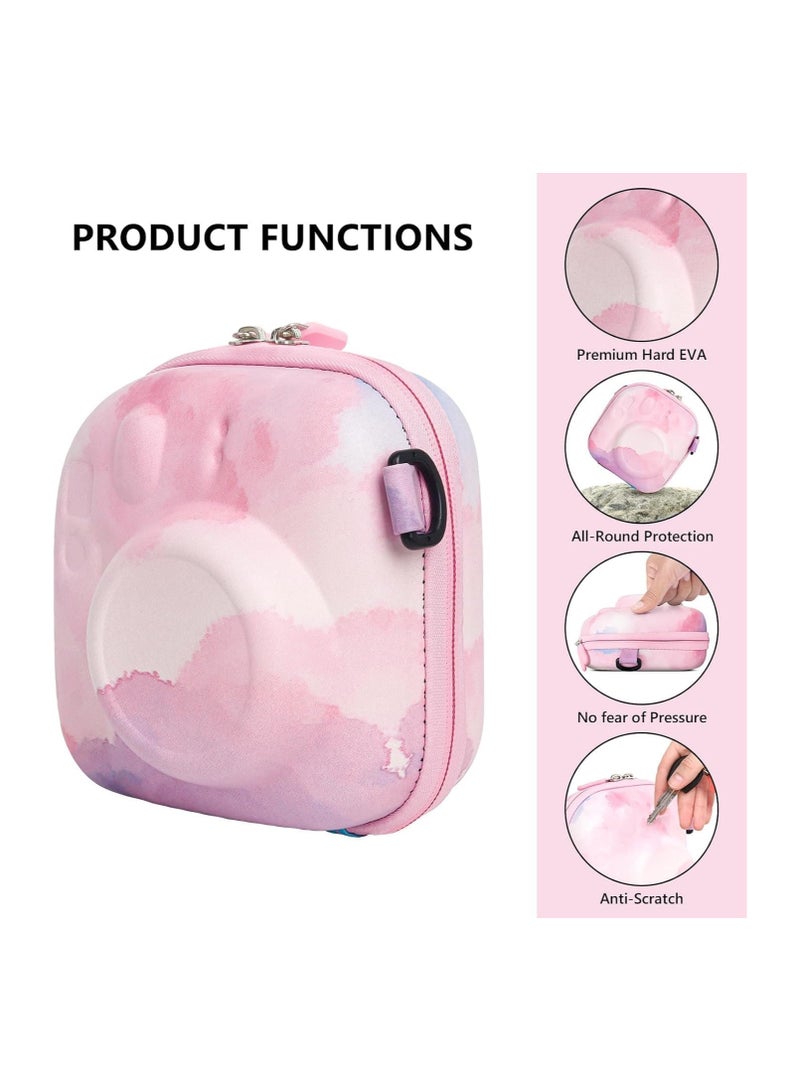 general Hard EVA Camera Organiser, Camera Storage Case, Compatible with Fujifilm Instax Mini 12/11/9/8//7+/90/99/40, Protective Coloured Carrying Case with Shoulder Strap - Image 2
