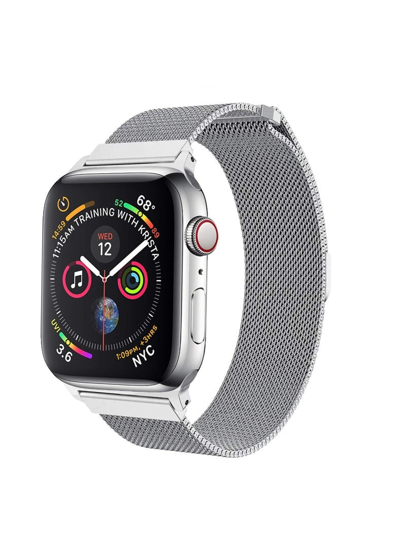 Phone Planet Milanese Loop Stainless Steel Alloy Replacement Watch Strap Band for Apple iWatch Series SE/6/5/4/3/2/1 42-44mm - Image 1