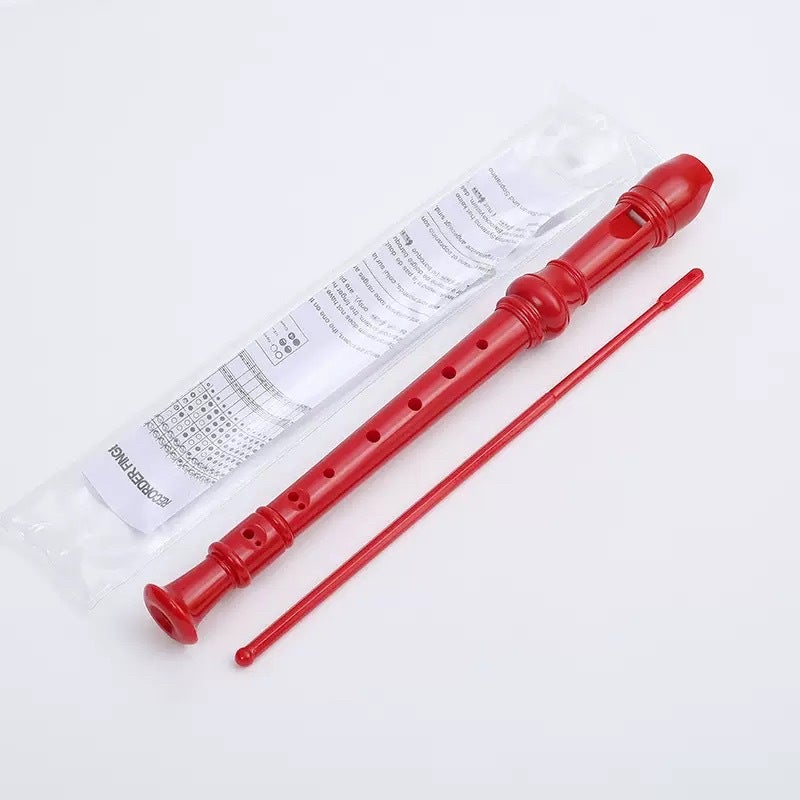 Generic Kids Swan 8-Hole Soprano Recorder White 8-hole red clarinet (English version)