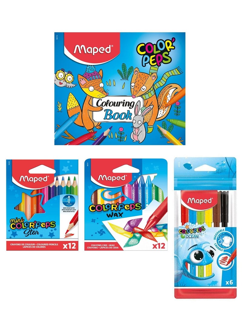 Maped 31-Piece School Coloring Set Value Pack  - Image 1